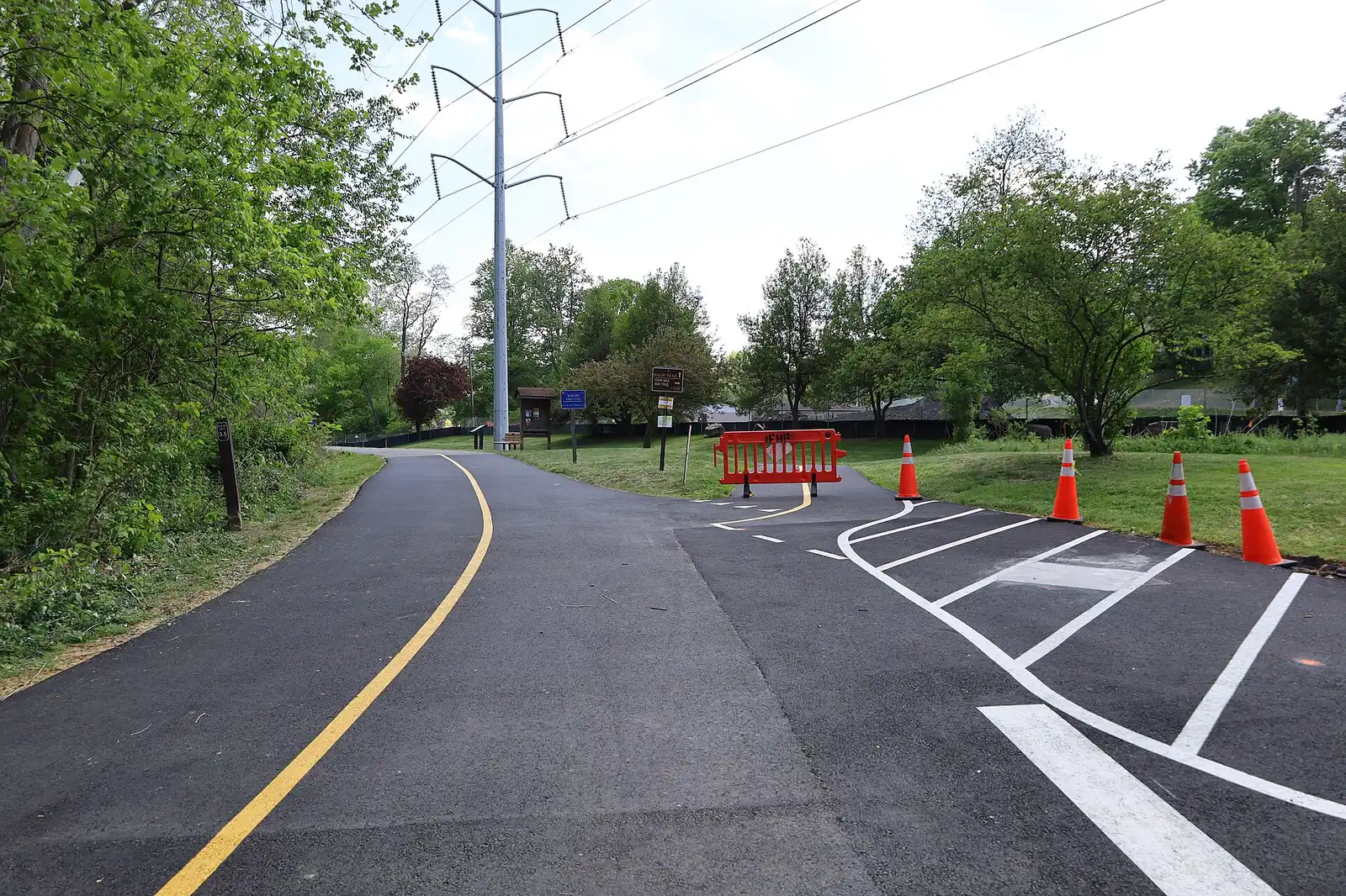 The Four Mile Run Trail and the W&OD Trail split at Bluemont Junction Park, one of the three event sites.