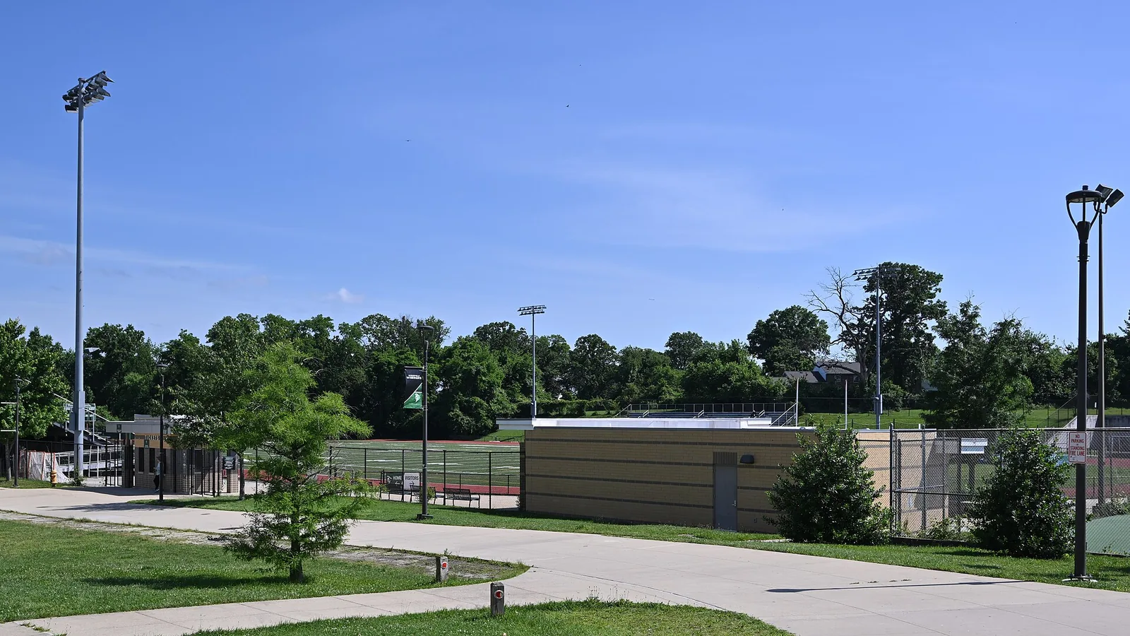The stadium at Wakefield High School in Arlington.