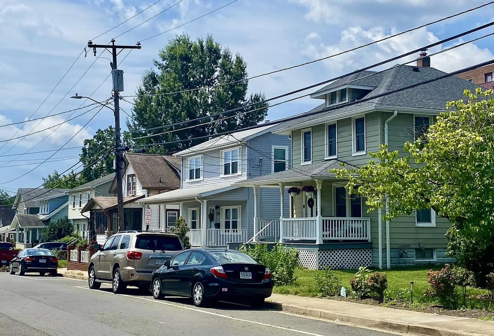 A residential street in the Arlington View neighborhood of Arlington.