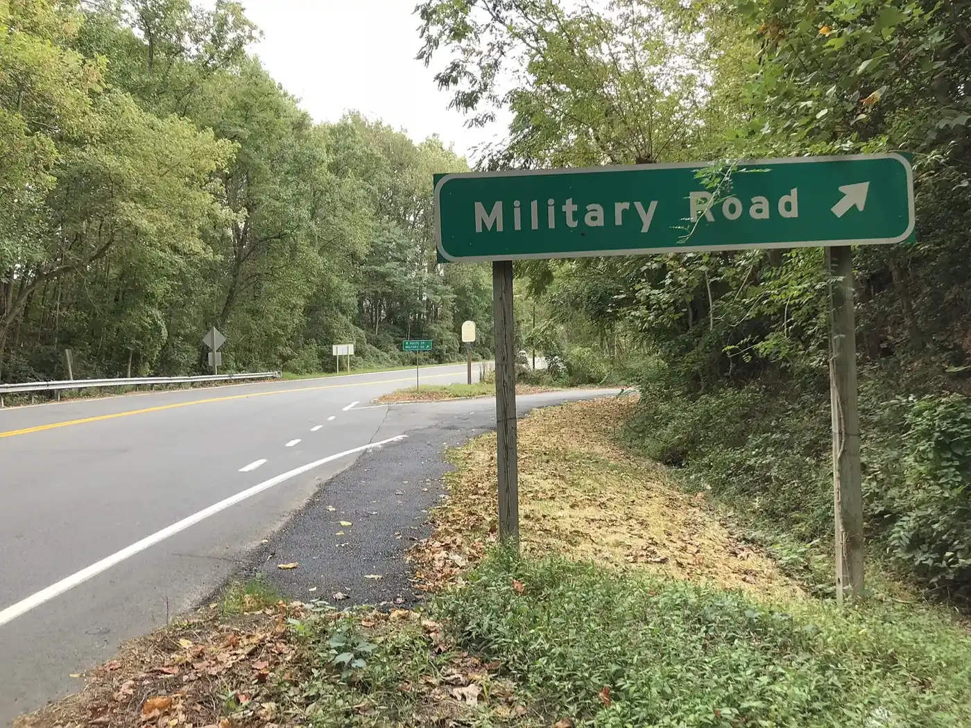 Glebe Road at Military Road in North Arlington, inside the Jamestown Elementary attendance zone.