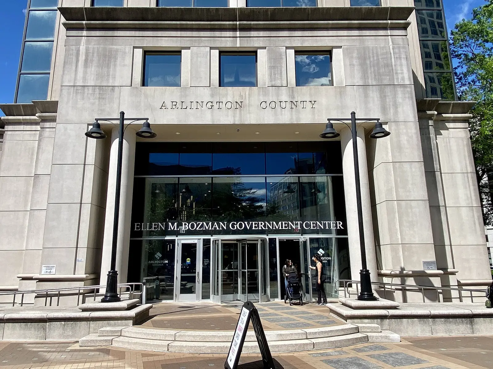 The Ellen M. Bozman Government Center at 2100 Clarendon Blvd. in Courthouse, Arlington.